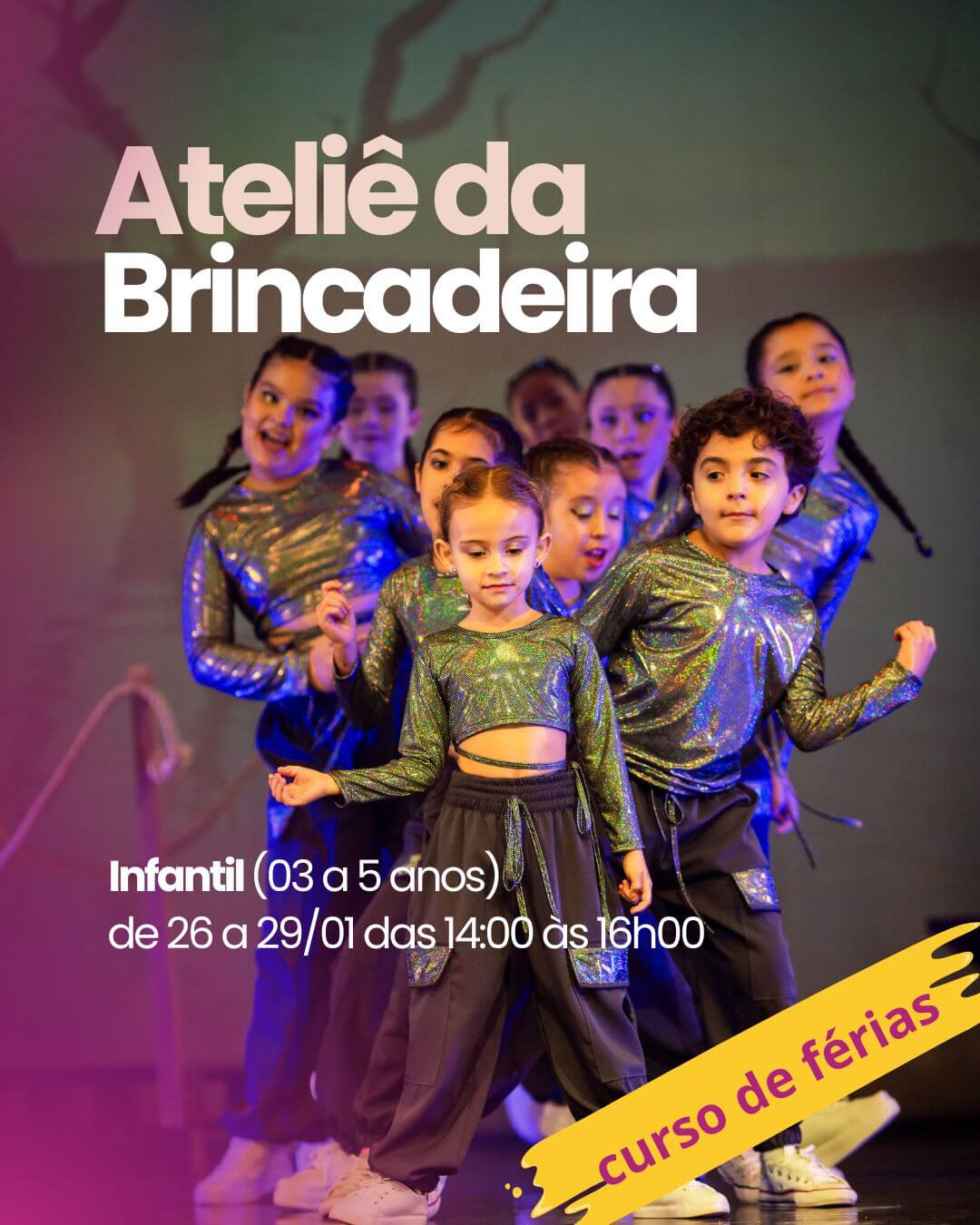 Ateliê da Brincadeira Infantil de 03 a 05 - Cursos de Férias